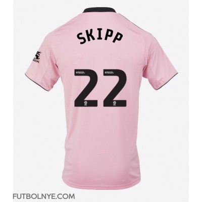 Camiseta Leicester City Oliver Skipp #22 Tercera Equipación 2025-26 manga corta Camiseta Leicester City Oliver Skipp #22 Tercera Equipación 2025-26 manga corta